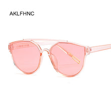 Load image into Gallery viewer, super trendy rimless pink sunglasses