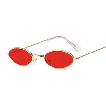 Load image into Gallery viewer, vintage small oval pink sunglasses