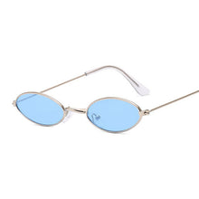 Load image into Gallery viewer, vintage small oval pink sunglasses