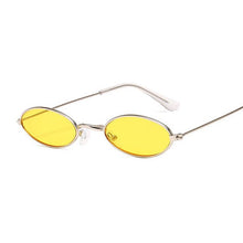 Load image into Gallery viewer, vintage small oval pink sunglasses