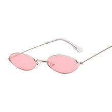 Load image into Gallery viewer, vintage small oval pink sunglasses