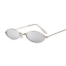 Load image into Gallery viewer, vintage small oval black sunglasses