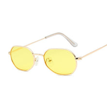 Load image into Gallery viewer, small oval red sunglasses