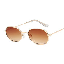 Load image into Gallery viewer, small oval red sunglasses