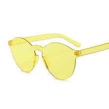 Load image into Gallery viewer, rimless summer yellow sunglasses