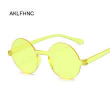 Load image into Gallery viewer, summer rimless yellow sunglasses