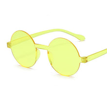 Load image into Gallery viewer, summer rimless yellow sunglasses