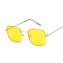 Load image into Gallery viewer, vinatge square black sunglasses