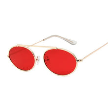Load image into Gallery viewer, red oval woman sunglasses